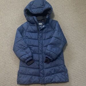 Zara Kids Navy Puffer Coat size 8